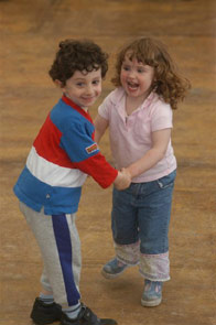 Two Kids dancing